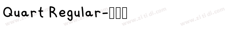 Quart Regular字体转换